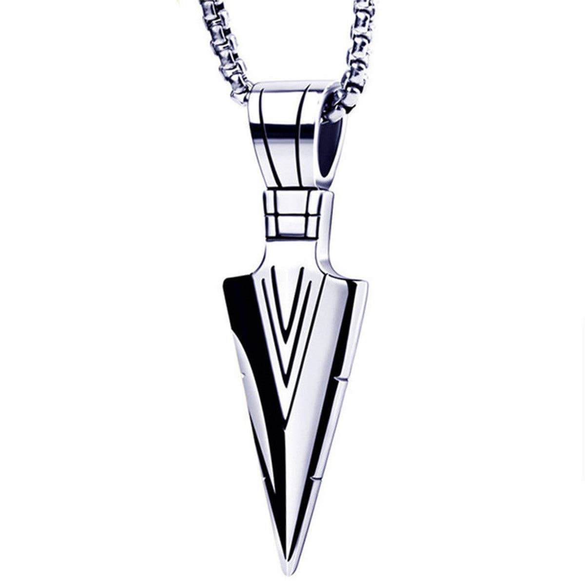 Viking Apex Spear Pendant Necklace