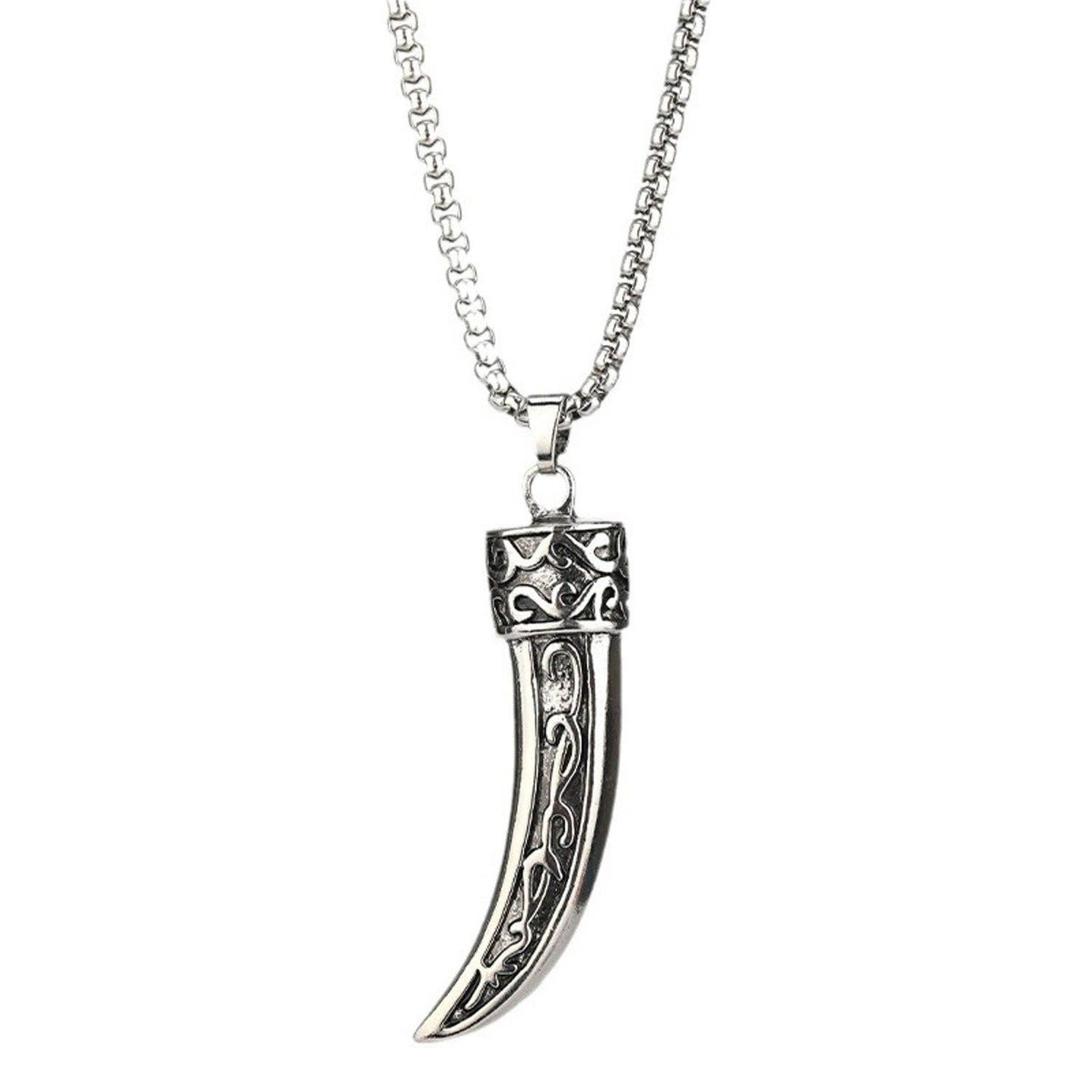 Viking Horn Pendant Necklace