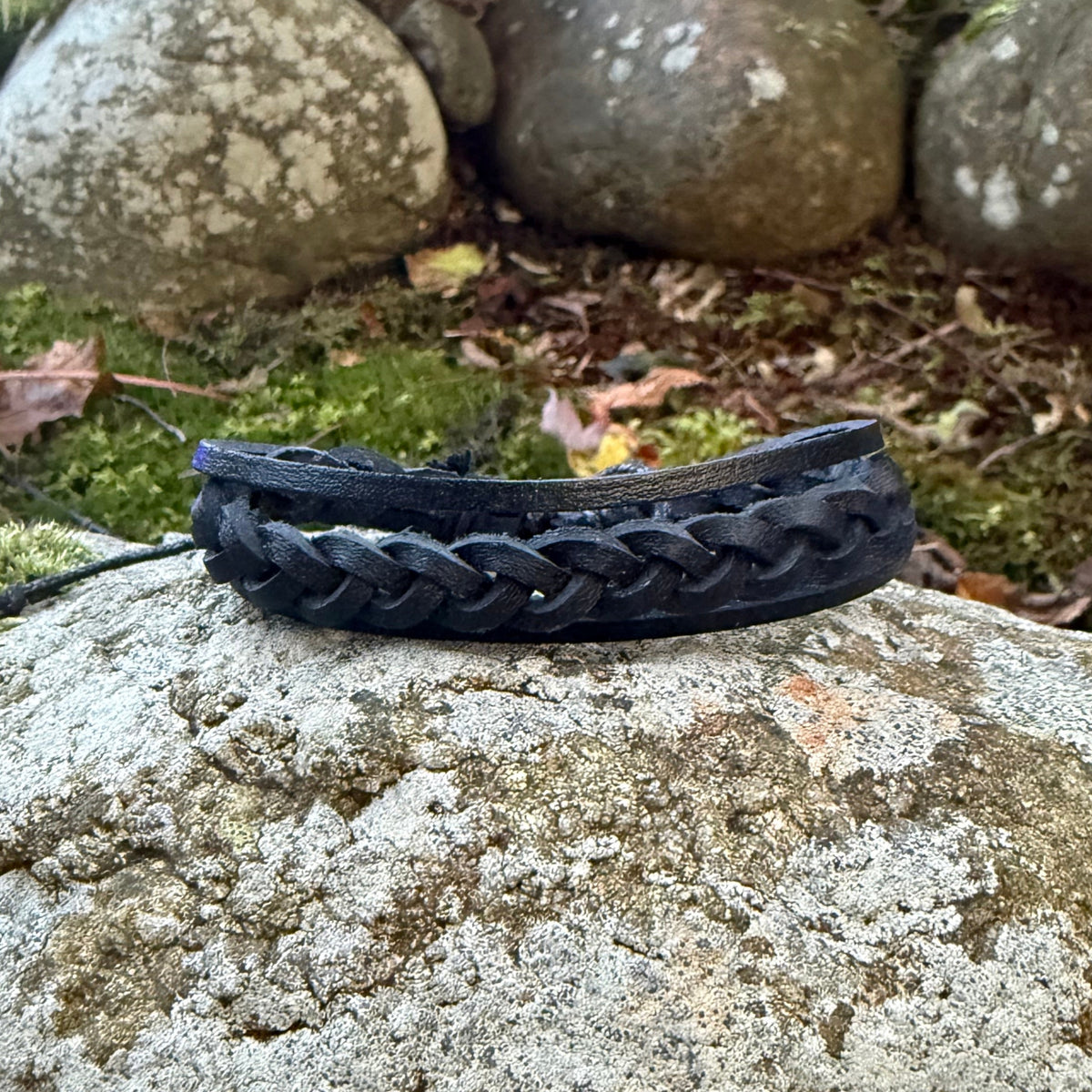 Handcrafted Layered Leather Braided Bracelet