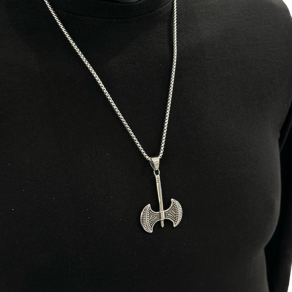Viking Battle Axe Necklace