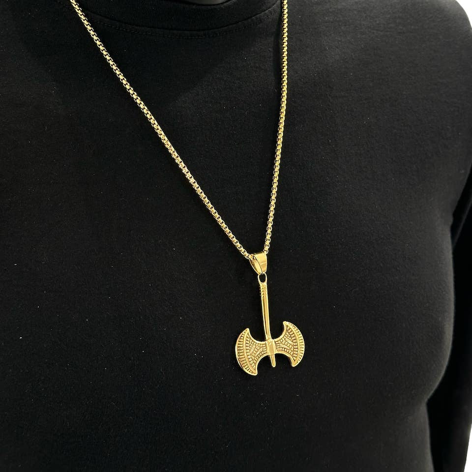 Viking Battle Axe Necklace