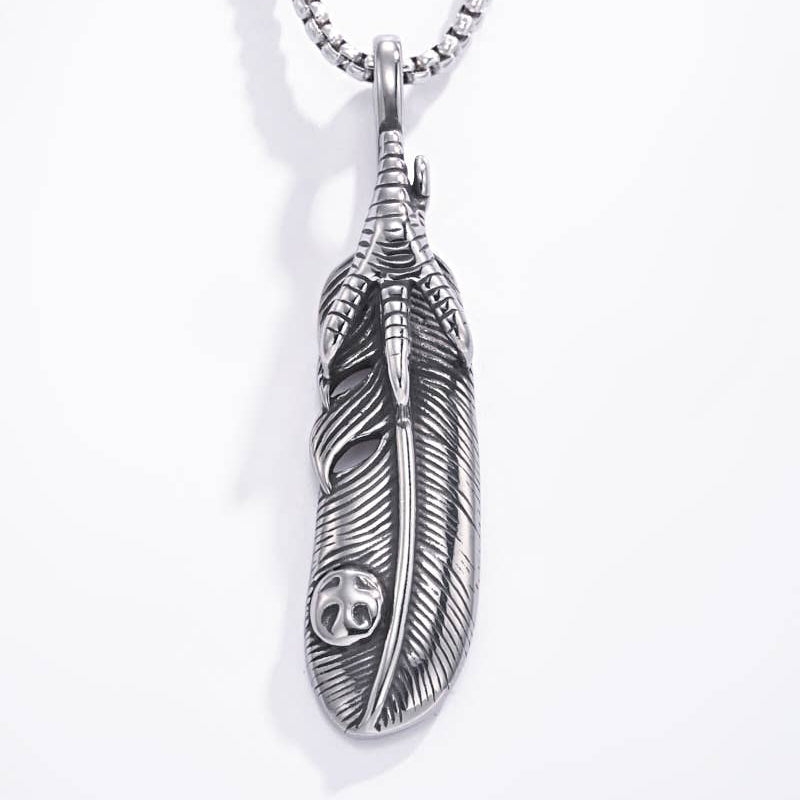 Eagles Claw & Feather Necklace