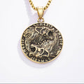 Geri and Freki Wolves Necklace